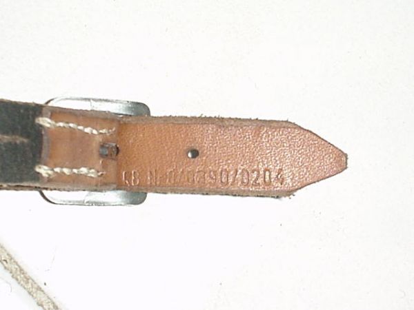 STEEL BUCKLE CHINSTRAP marked with RBNr NUMBER - CONTINENTALMILITARIA