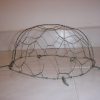 GERMAN ARMY WW2 WWII REPRO HELMET half basket CHICKEN WIRE CAMO NET SHELL Sz 68