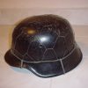 GERMAN ARMY WW2 WWII REPRO HELMET half basket CHICKEN WIRE CAMO NET SHELL Sz 68 - Image 3